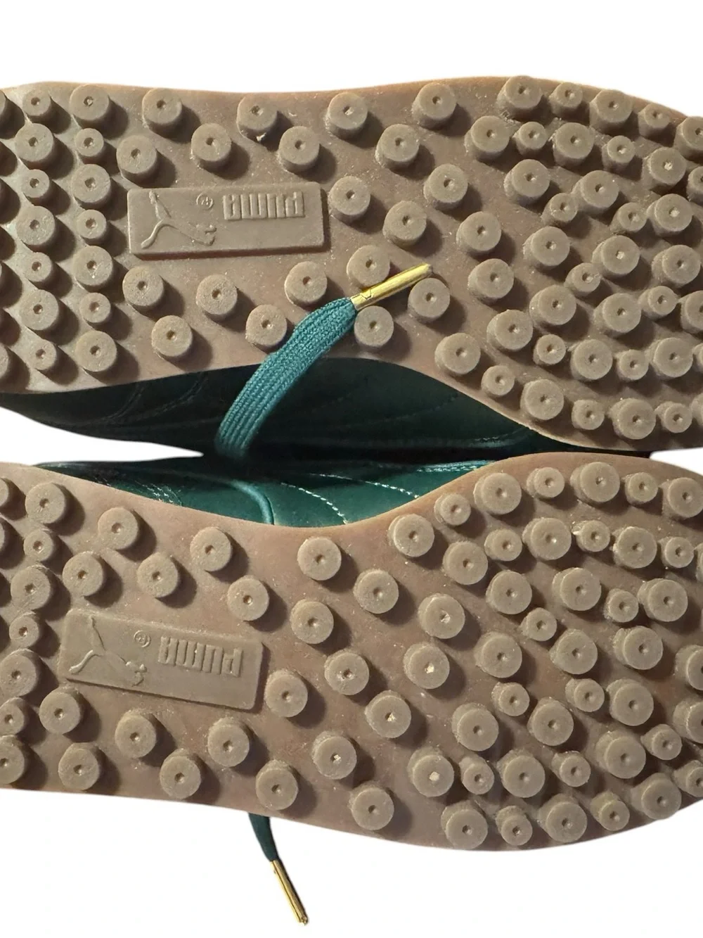 Fenty x Puma by Rihanna Green Leather Sneaker - Picture 4 of 6